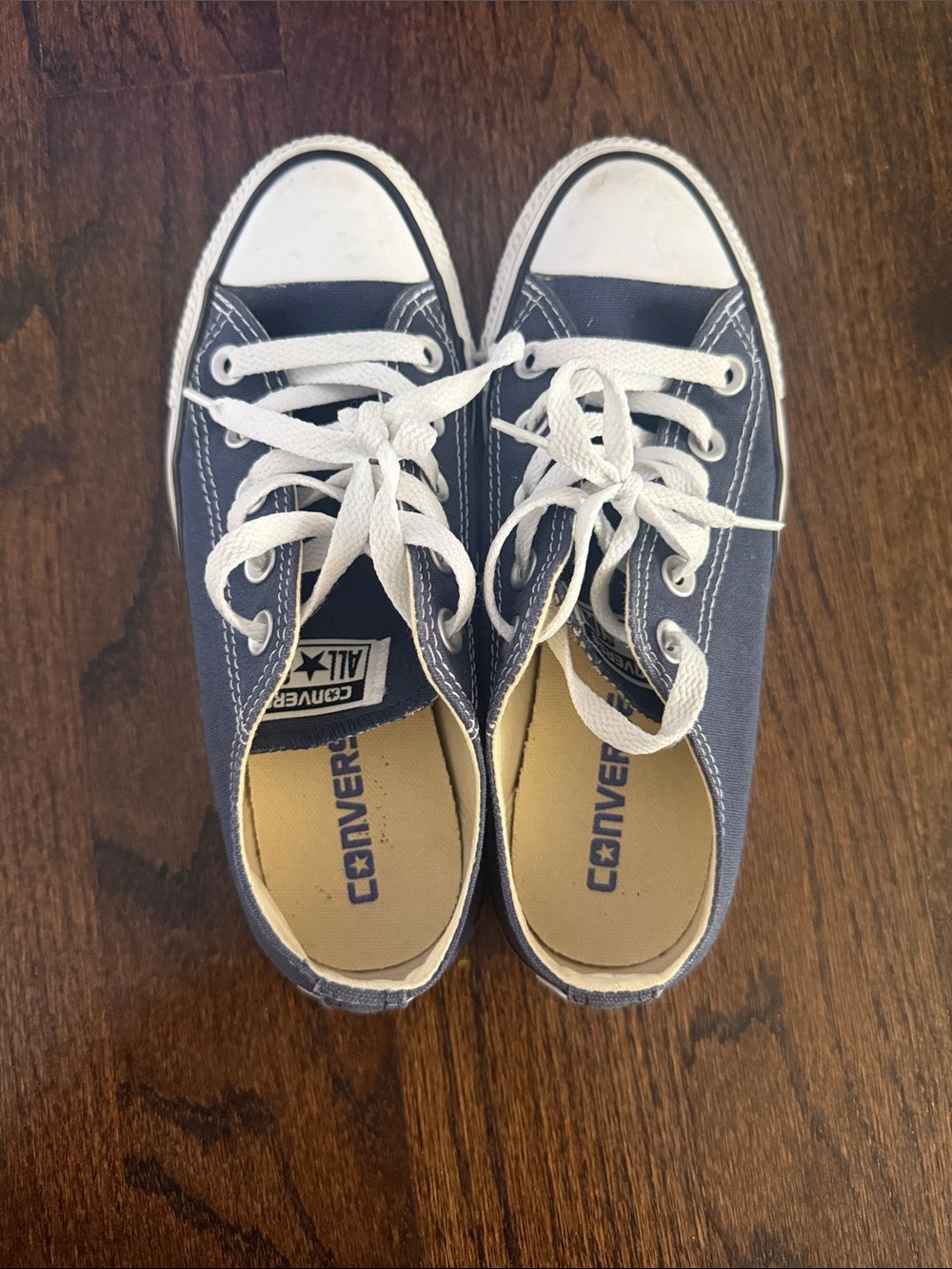 Converse Unisex Canvas Low Top Sneakers - Blue/White size 5.5 fits like a 6-6.5